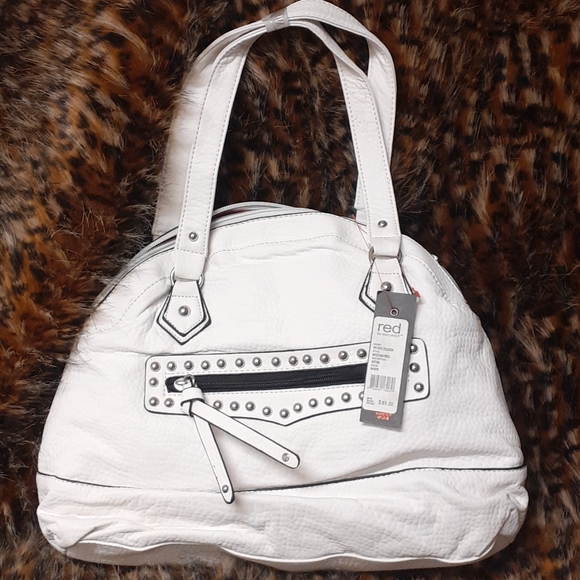 Marc Ecko Red leather handbag new with tags - Picture 1 of 3